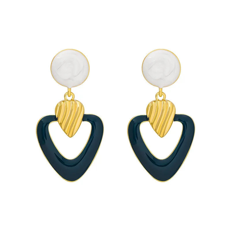 2022 Advanced Love Exaggerated Geometric Acrylic Round Earrings Earrings For Women Earring Daily Birthday Party Jewelry Gifts - Image 5