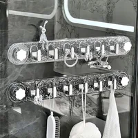 Suction Cup Hook Strong Bathroom Towel Rack No Punching Wall Hooks Hanging Coat Door Back Key Bag Holder Bathroom Accessories 1