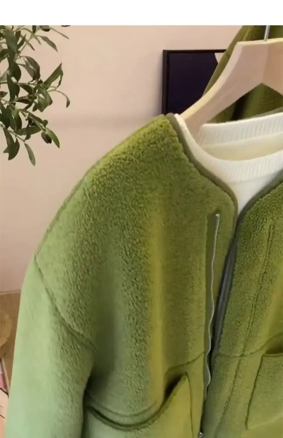 Autumn New Women's and Chic Fleece Lamb Wool Women High-end and Street Minimalist Casual Jackets