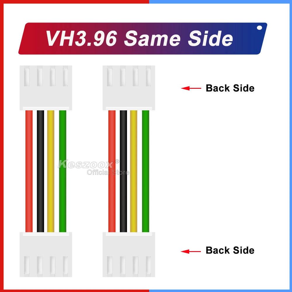 Keszoox jst VHR-2N/3n/4n/5n/6n/7n/8n/10n 3,96mm Drahtseil stecker 10-100cm Länge 18awg wire【 Unterstützung angepasst 】 – Detail 6