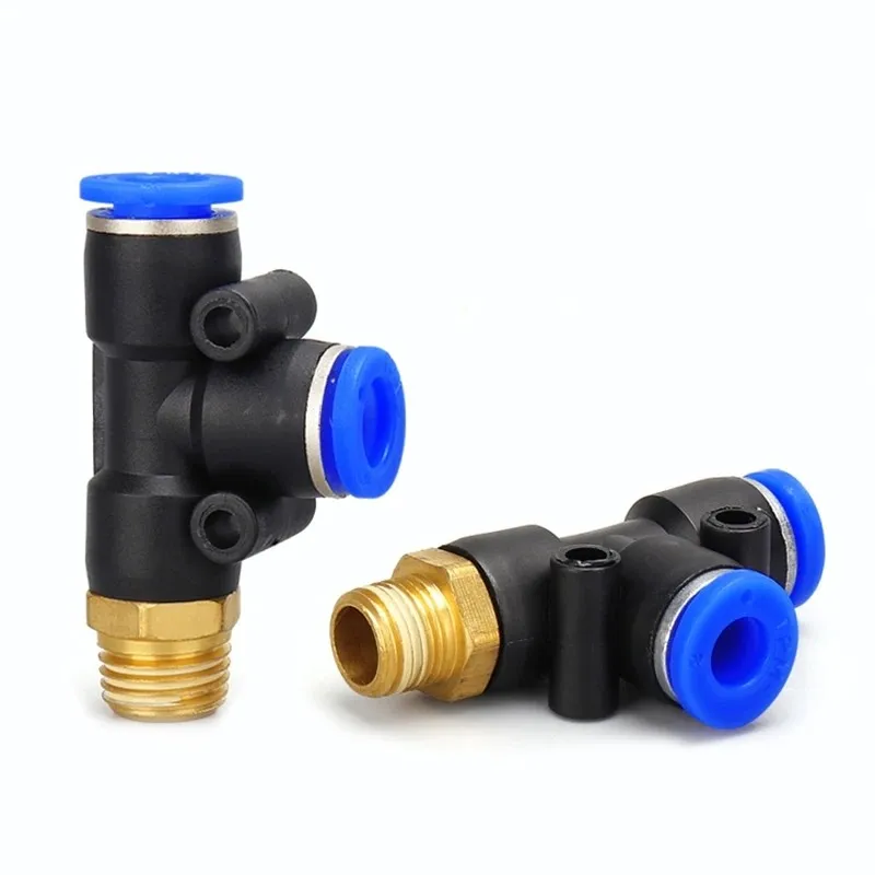 Description Picture 4 of item1PC Pneumatic Connector 4-m5 4-m6 4mm 6mm 8mm 10mm 12mm Fitting Male Thread 1/8 1/4 3/8 1/2 Air Fittings Quick Push
