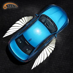 Universal Angel Wing Rearview Mirror Light Auto Exterior Decoration Accessories Fashion Welcome Door Carpet Projection Lamp