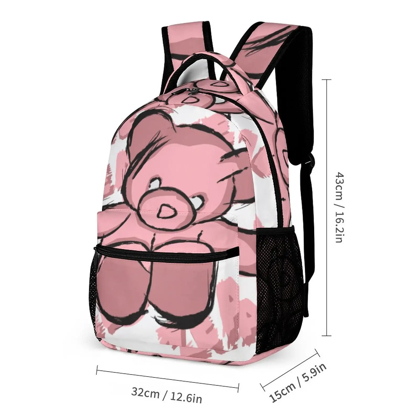 Children's Satchel School Bags for Teenager Cute Kindergarten Schoolbag Multifunctional Bagpack Pocket with Zipper