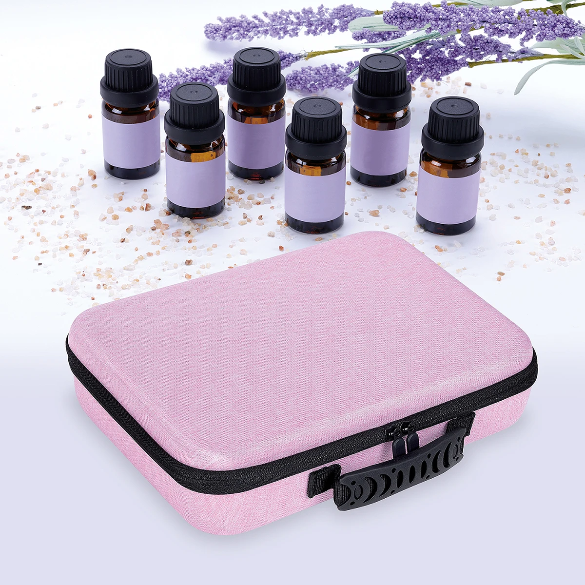 60 Slots Essential Oil Storage Case, Essential Oils Carrying Case With Detachable Sponge Holds 20 bottles 15 ml (0.5 fl.oz) 30 b 6