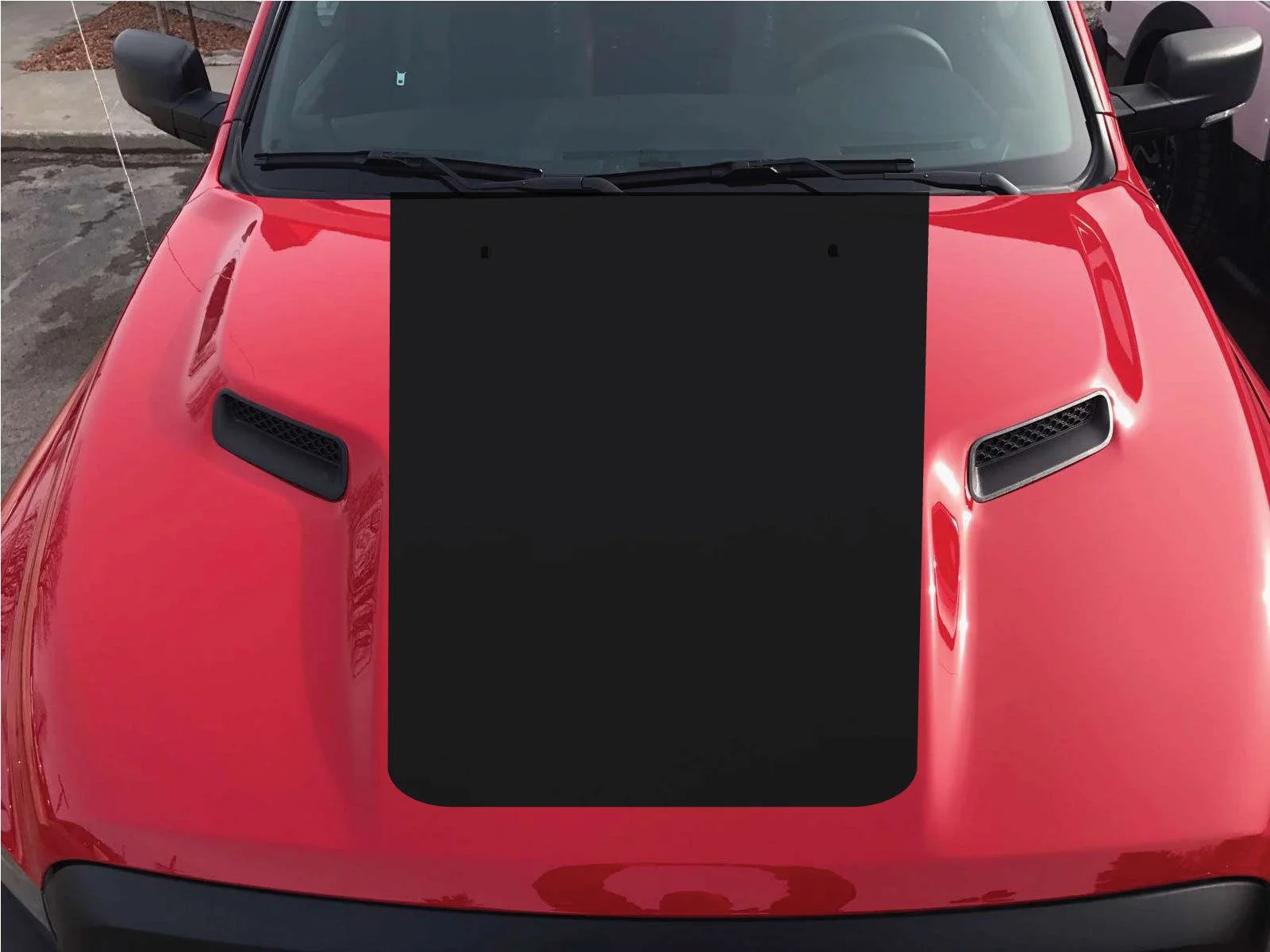 

For 2015-2017 Dodge Ram Rebel Black Out Hood Truck Vinyl Decal Graphic Color Options