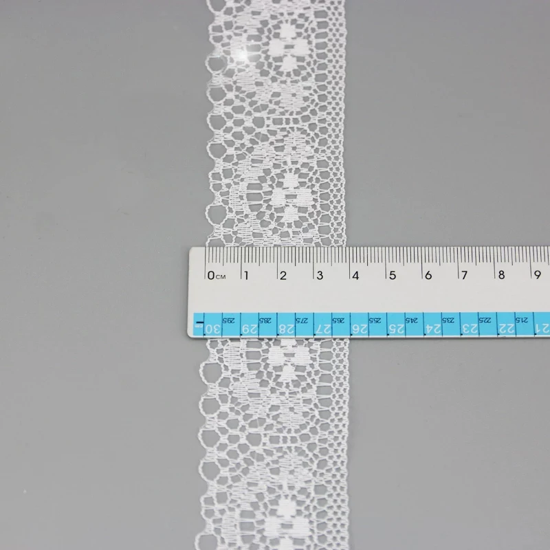 (10 Yards/roll) 40mm White Lace Fabric Webbing Decoration Packing Material Handmade DIY Lace