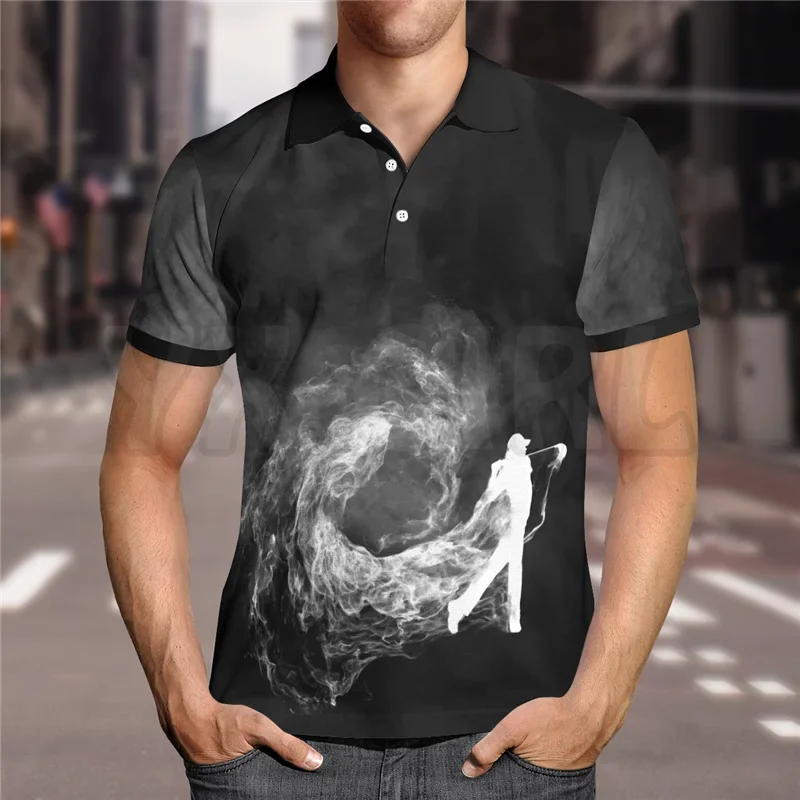 2024 Summer shirts women for men Skull Golf Polo Shirt 3D printed Short sleeve t shirts Tops camisas