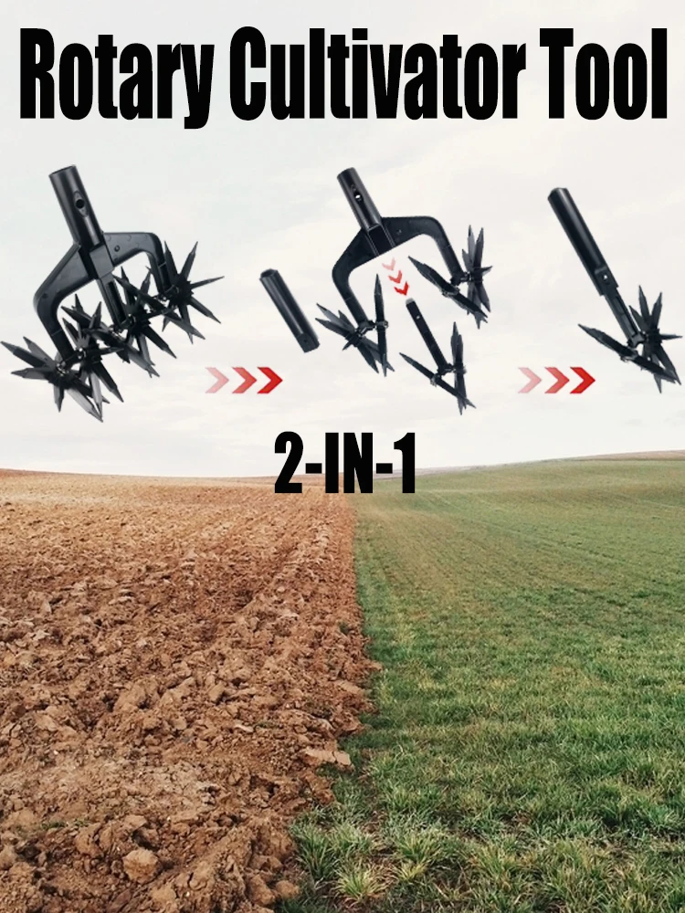 수동 토양 잔디 스카리파이어 터닝 도구, 정원 통풍기, 회전식 경운기, 가정 정원 도구용 인공물