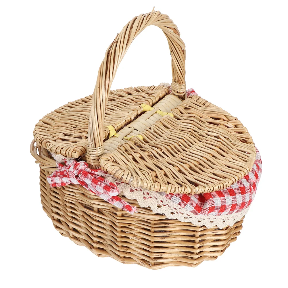 

Wicker Picnic Storage Laundry Laundry Flower Girl Laundry Basket With Lid With Lid With Lidss Lid Country Vintage Picnic