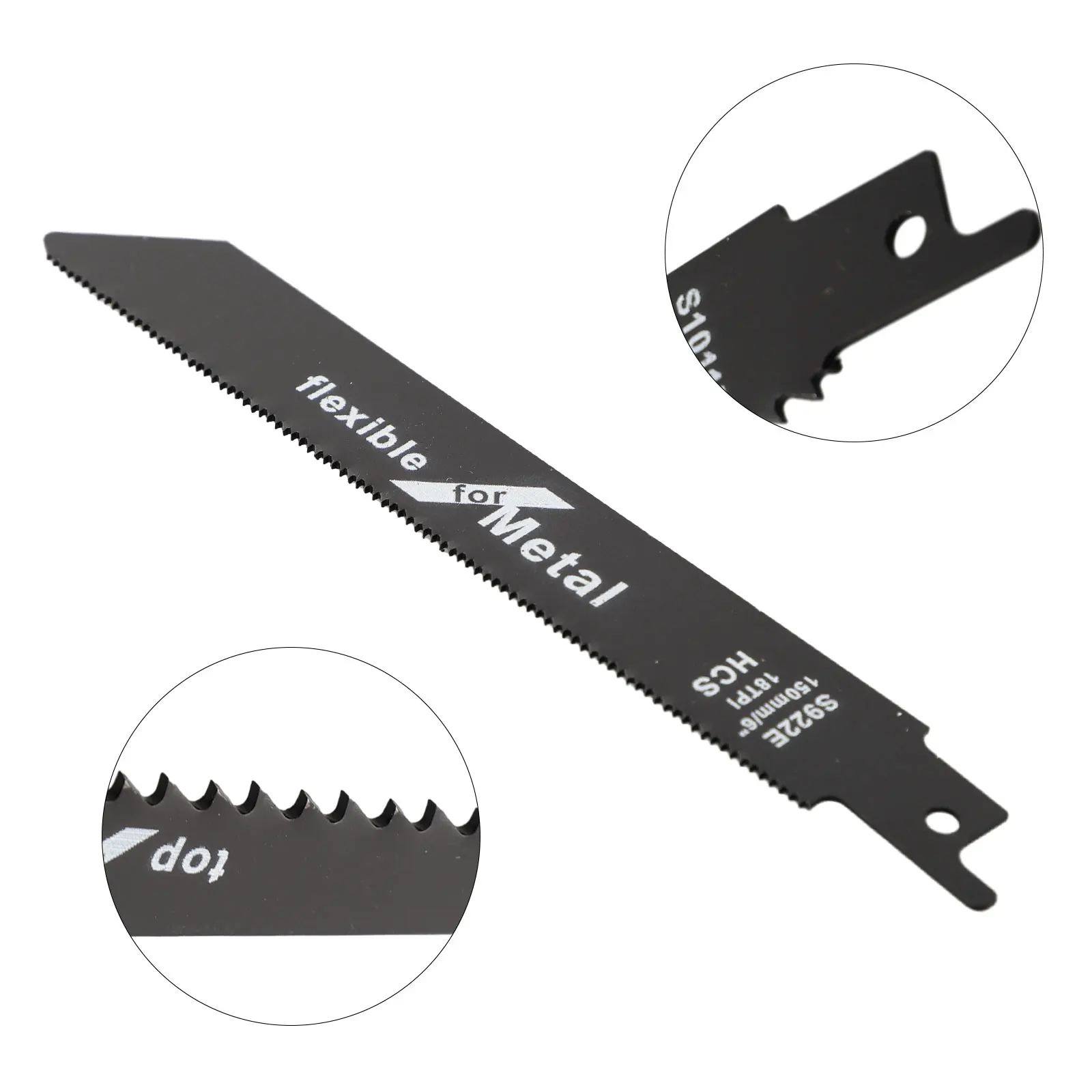 Description Picture 5 of item4pc Reciprocating Saw Blades High Carbon Steel Wood Pruning Saw Blades For Plastic Pipe Metal Cutting S922H/S922E/S611D/S1011D