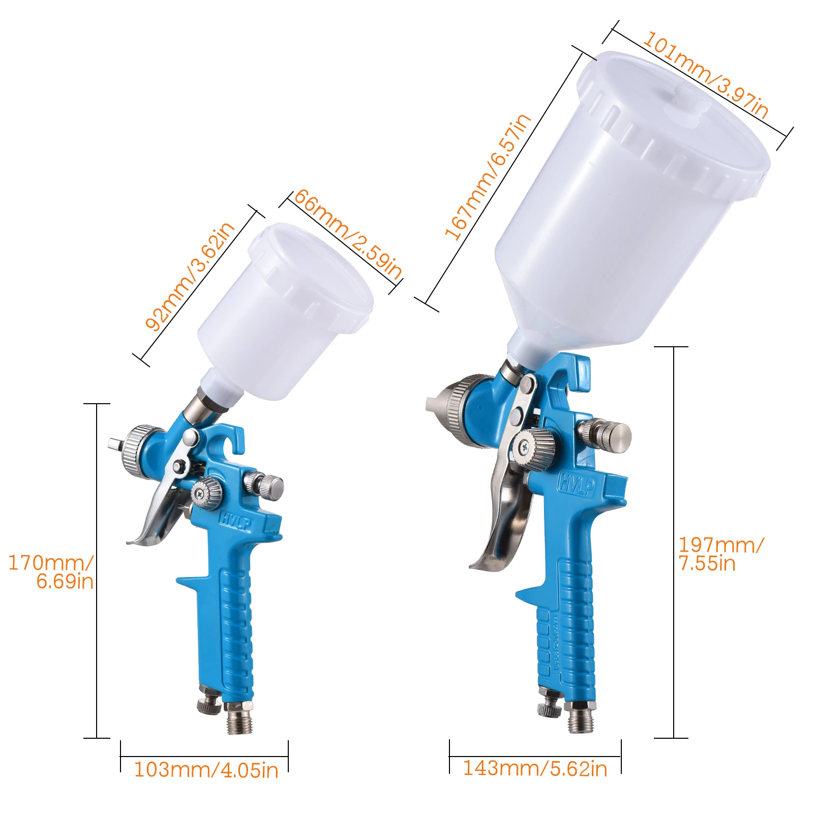 HVLP Ʈ  , ߷ ǵ  ̰ ŰƮ, ü , 1.0mm, 1.4mm, 1.7mm, 2.0mm , 125ml, 600ml
