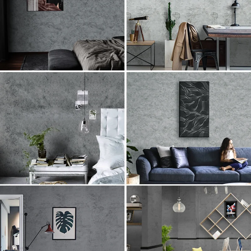 

10m PVC Cement Self Adhesive Paper for Furniture Decoration Vinyl Film Waterproof Wallpaper for Bedroom Living Room Wallpaper