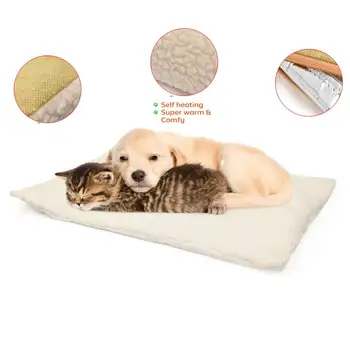 Dog Mat Pad Self Heating Rug Thermal Washable Mat Bed Soft Warm Dog Mat for Cat Sleep Keep Thermal Pet Mat 2