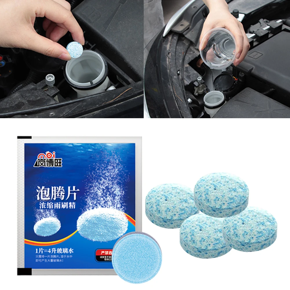 Effervescent Tablets Cleaning Windshield Window Glass Cleaner Auto Wiper Glass Solid Cleaning Car Windshield Glass Solid Cleaner