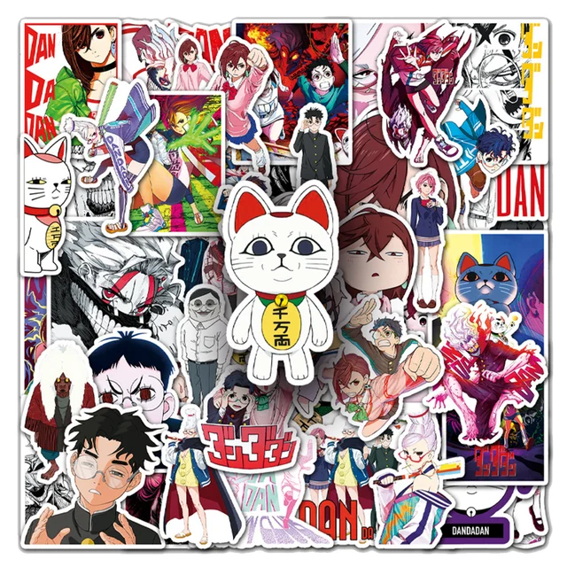 10/30/50PCS Funny Anime Dandadan Stickers Graffiti Notebook