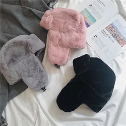 2021 Women's Hat Winter Hat for Female Thicken Cold Cap Warm Hat Windbreak Hat Warm Hat Pilot Cap Hat with Earflaps