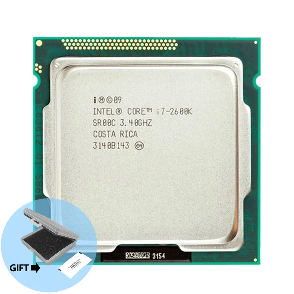 Processore Cpu Quad-Core Intel Core I7-2600K I7 2600K 3.4 Ghz 8M 95W Lga 1155