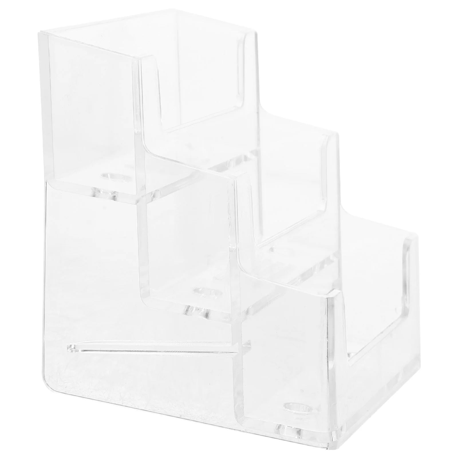 Multi-layer Business Card Box Display Shelves Clear Holder Desktop Outdoor Shelf