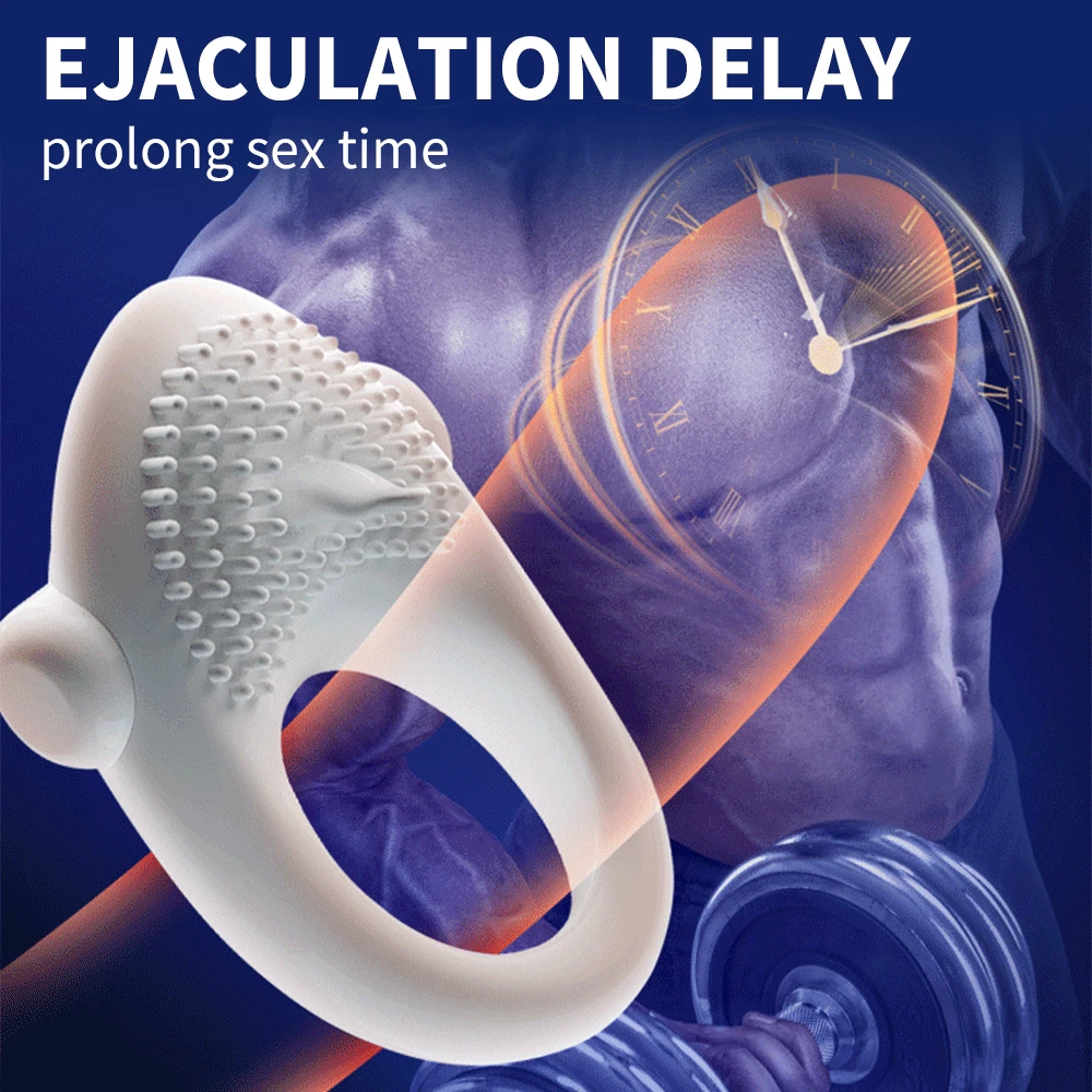Wireless Remote Control Penis Ring For Men With Delay Function_voghion.com