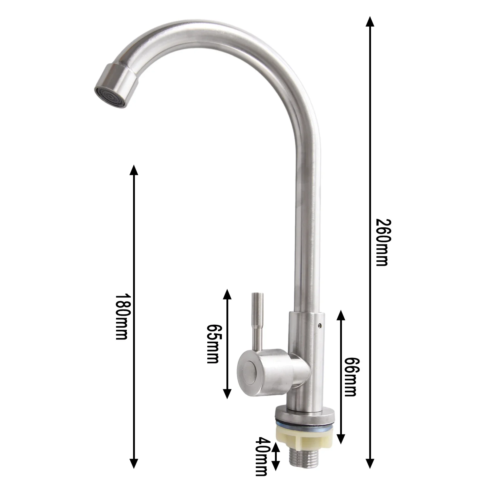 Stainless Steel Kitchen Faucet  Water Purifier  Single Lever Hole Tap  Cold Water  Corrosion Resistant  Long Lasting Performance 3