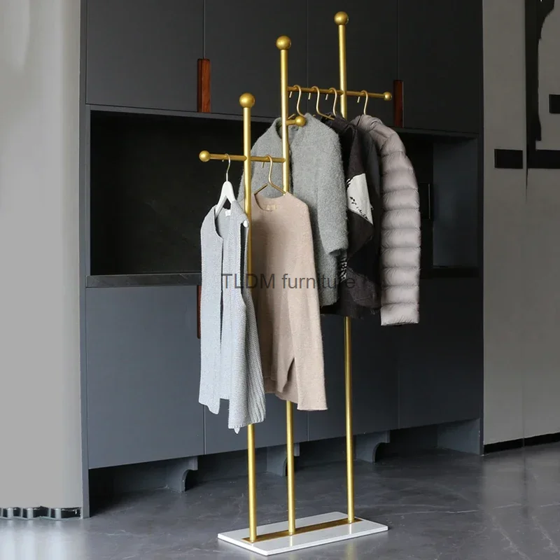 

Shelf Corner Clothes Rack Gold Rail Bedroom Hanger Clothing Rack Wall Organizer Arara De Roupa Living Room Furniture WJ35XP