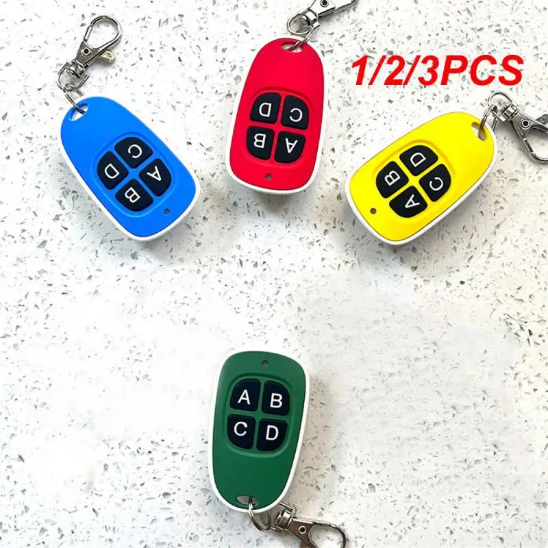 1/2/3 Pz Lotto 433 Mhz Clonazione Colorata Telecomando Copia Elettrica Controller Trasmettitore Wireless Interruttore 4 Tasti Portachiavi Auto
