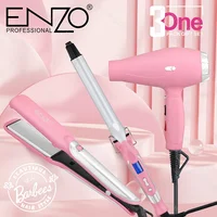 ENZO 220V Professional Hair Dryer Curling Iron Hair Straightener Hairdressing Styling Multi Negative Ions Styling Tools 1