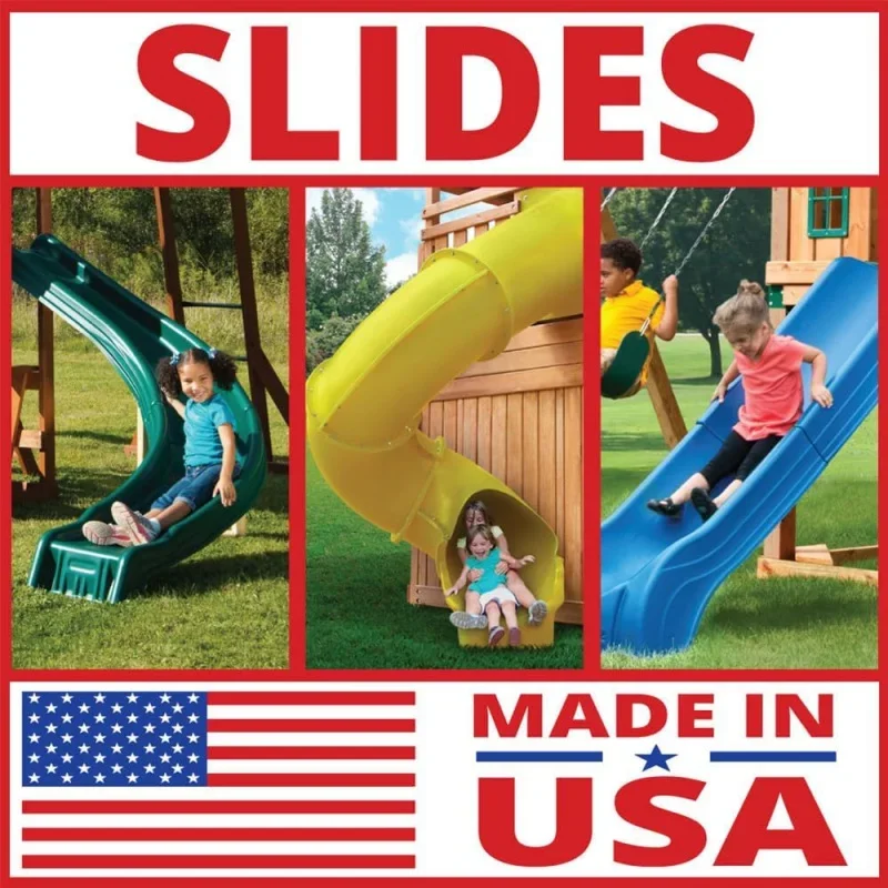 7 ft.Turbo Tube Slide , Green