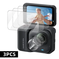 Ultra - HD Tempered 9H Hardness Glass Screen & Lens Protector - Clear, Anti - Scratch Film Accessory - 3 Pack