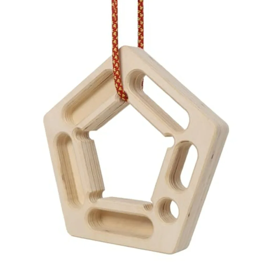 2 Pack Rock Climbing Hangboards – Wooden Fingerboard Trainers for Strengthening Grip, Fingers, and Forearm Power, Ideal for Home