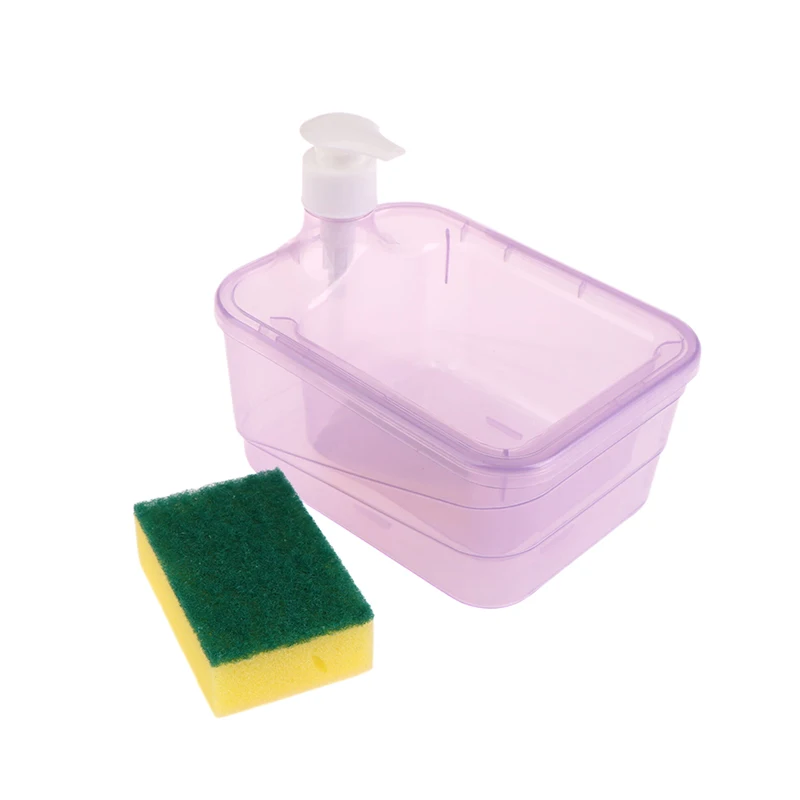 1Set Liquid Soap Dispenser Kitchen Dish Soap Container Cleaning Tool