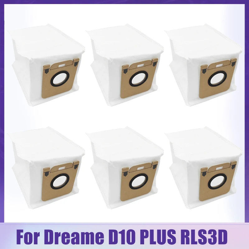 Bolsas de pó para Dreame Bot Z10 Pro L10 D10 Mais Rls3d Vácuo Cleaer Peças de Reposição de Alta Capacidade Acessórios Não Tecidos 10 Peças