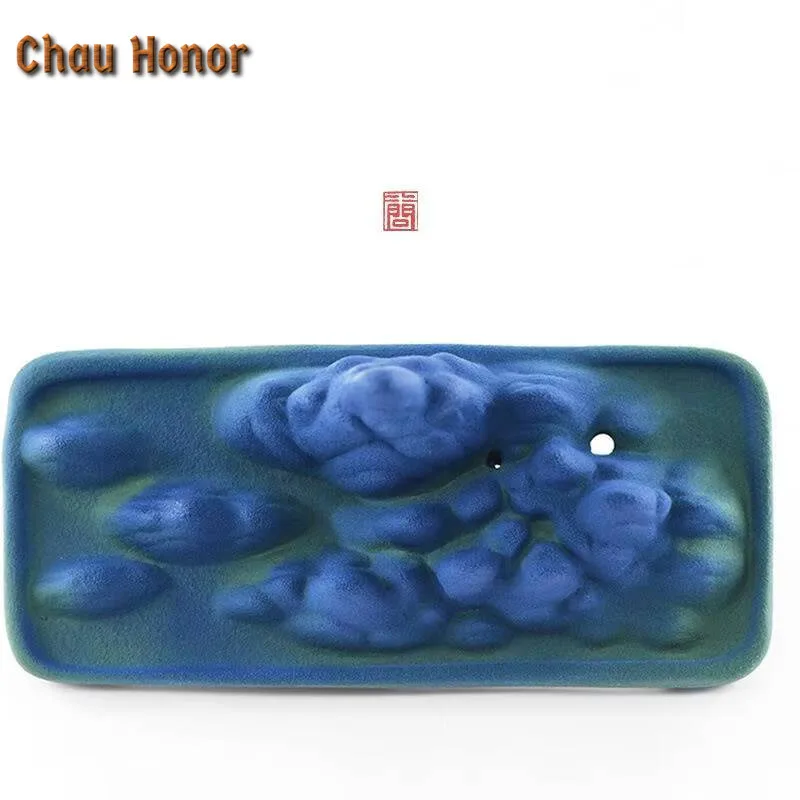 Handmade Coarse Pottery Ceramic Thread Incense Insertion Creative Backflow Burner Zen Censer Burner Holder Ornaments Decoration