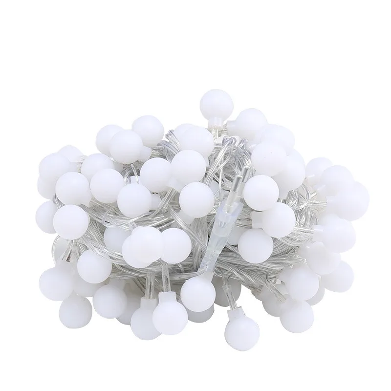 Buy wholesale Snowflake Remote Control Light garland with USB LED cotton  balls - 32 balls