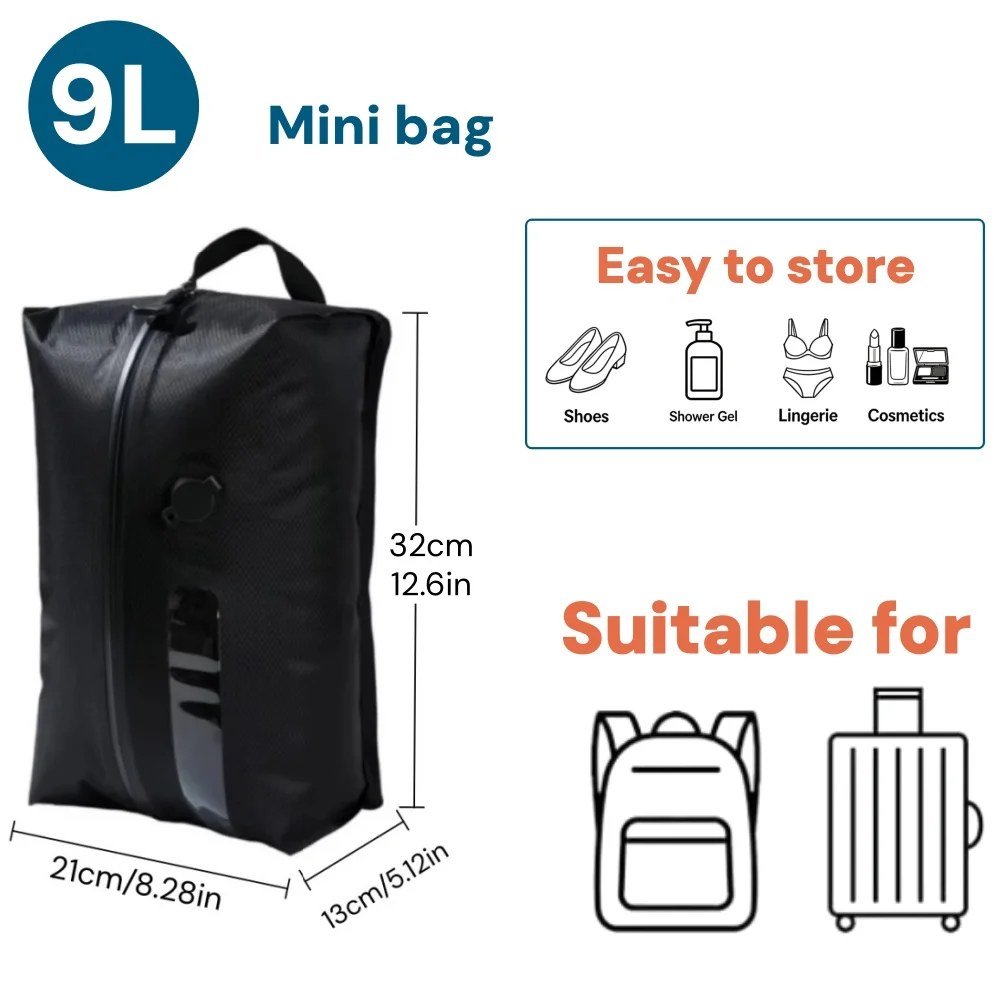 Travel Essentials Vacuum Storage Bags: Compression Packing Cubes & Clothes Organizer