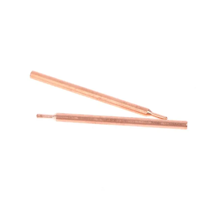 2/5/10Pcs 3mm Purple Copper Oxide Electrode Heads, 18650 Battery Spot Welding Needles, Double-Head Tips