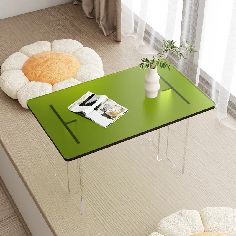 

Home Balcony Acrylic Transparent Window Coffee Table And Tea Table Coffee Computer Small Desk Fashion Furniture Living Room