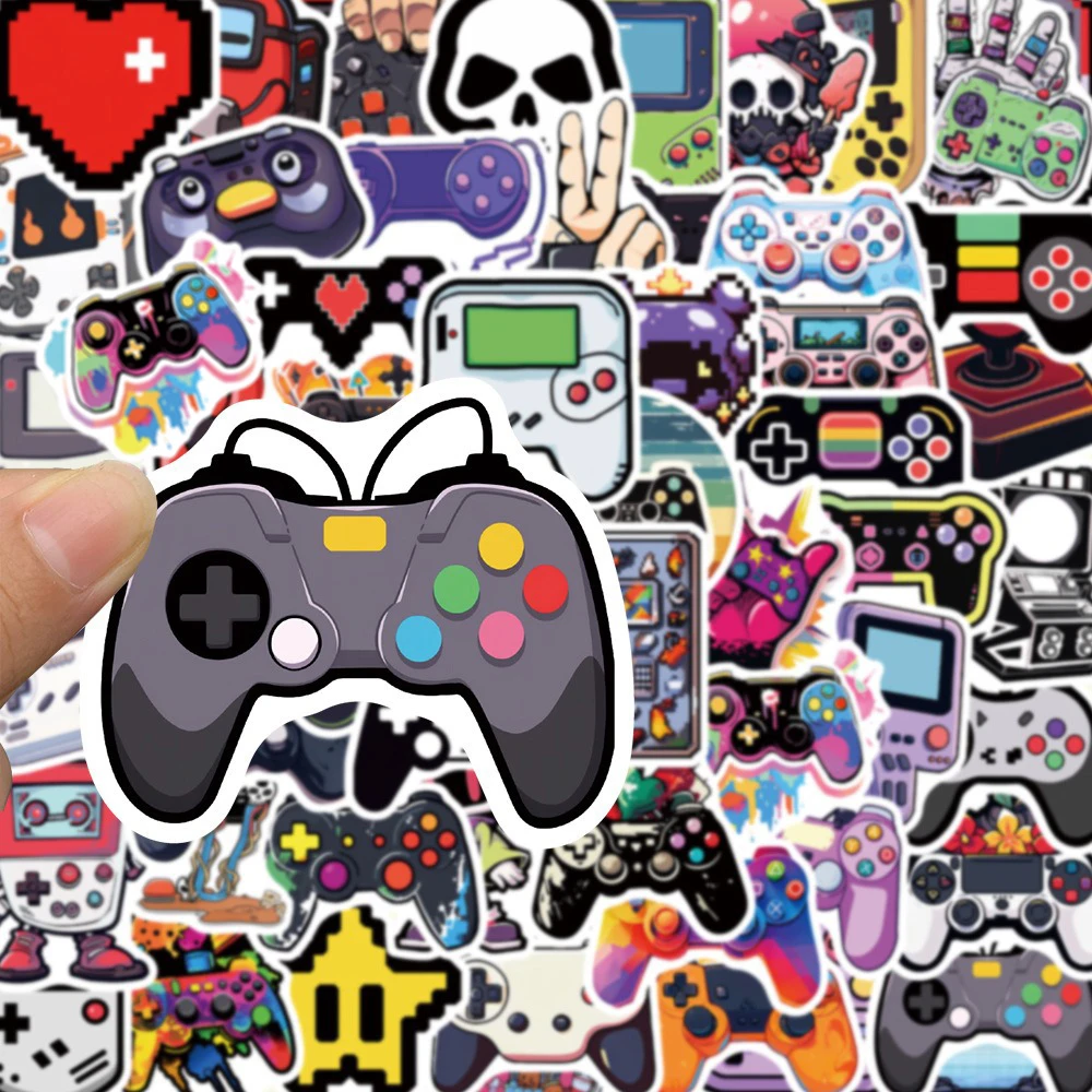 10/30/57pcs Cool Vintage Video Game Stickers Retro Console Graffiti Decals DIY Luggage Scrapbook Waterproof Cartoon Sticker - 4
