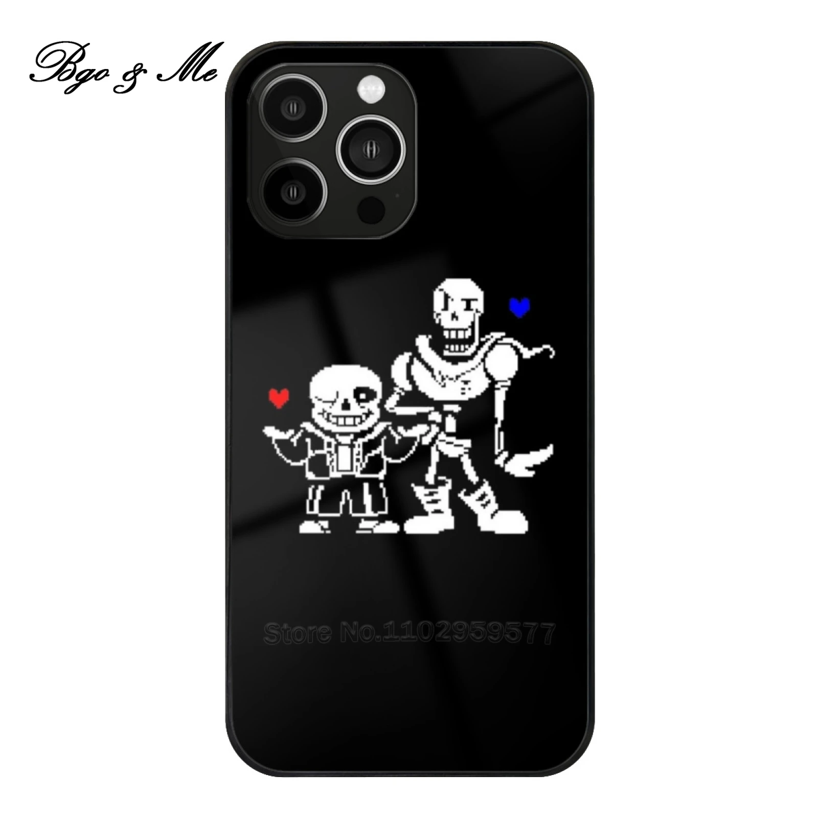 

Undertale Tempered Glass Case For Iphone 15 14 13 12 Pro Max Sans Undertale Papyrus Skeleton Spooky