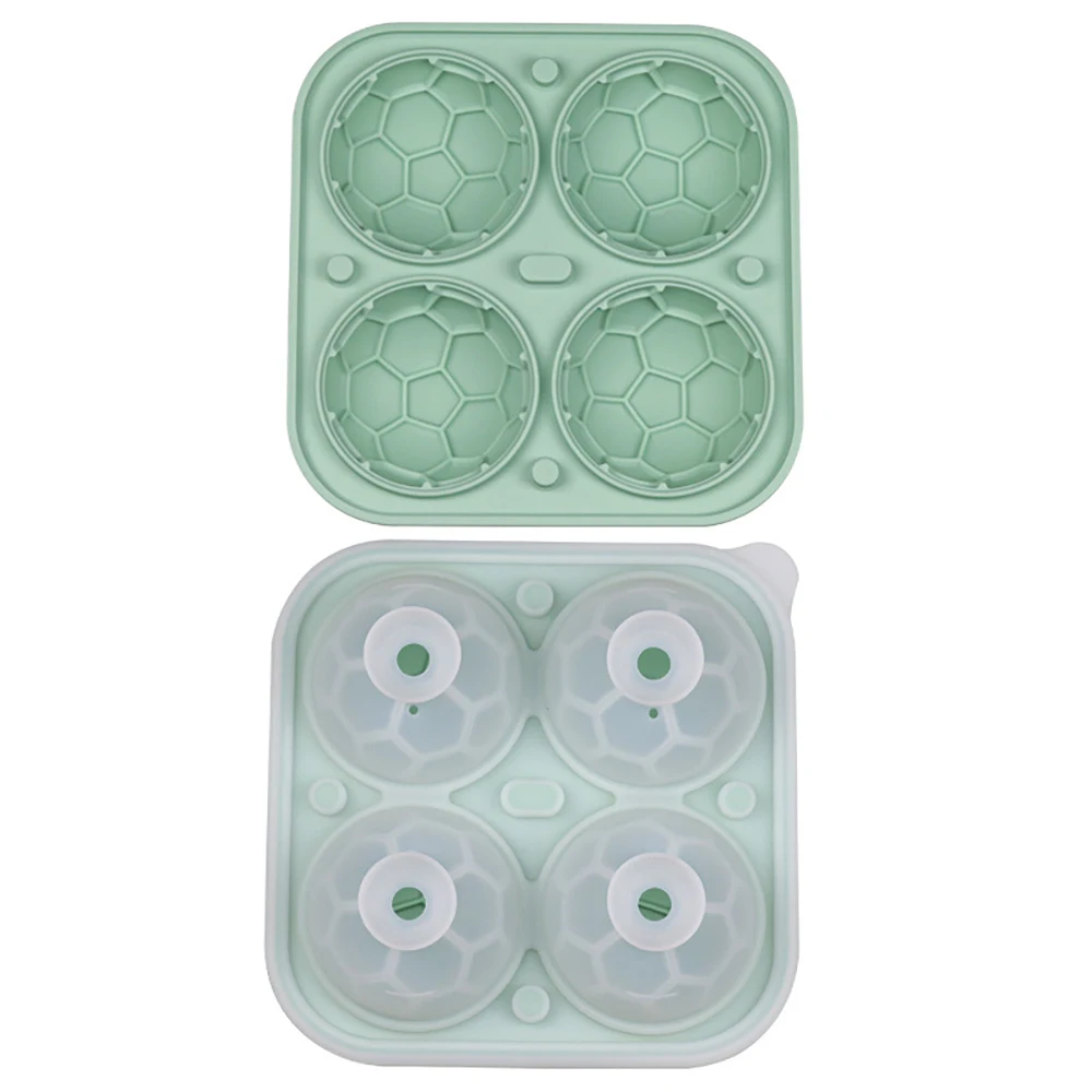 Ice Ball Maker Silicone Ice Cube Mold Kitchen DIY Ice Football Basketball  Shape Jelly Making Mould For Cocktail Whiskey Drink