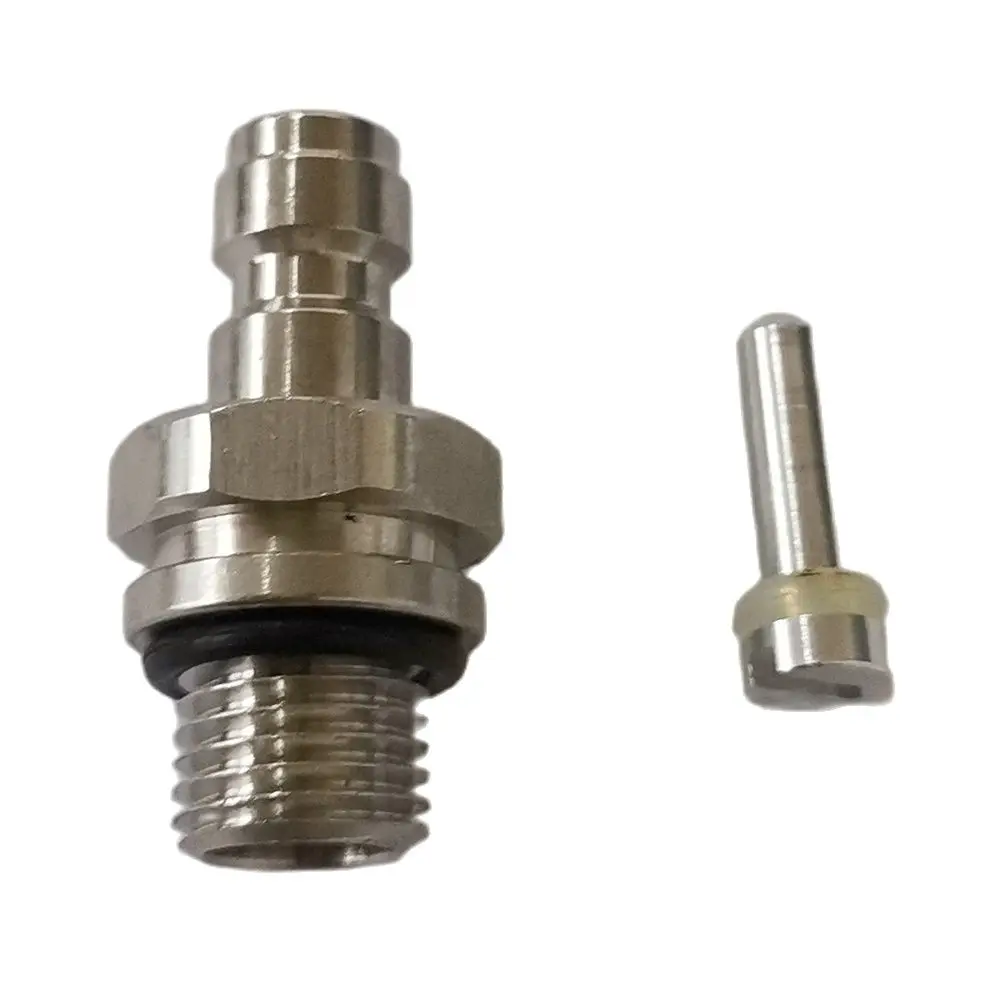 8mm Quick Plug Adapter 3/8-24UNF Thread Stainless Steel One Way Foster Filling Nipple quick connect fittings