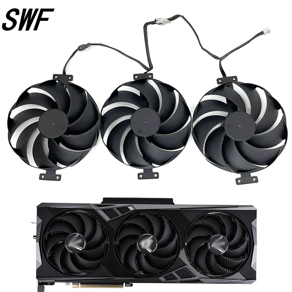 Ventola Di Raffreddamento Muslimex Da 99Mm Per Ventola Di Raffreddamento Per Schede Grafiche Colorate Igame Geforce Rtx 4070 4070 Ti 4080 16G 4090 Vul
