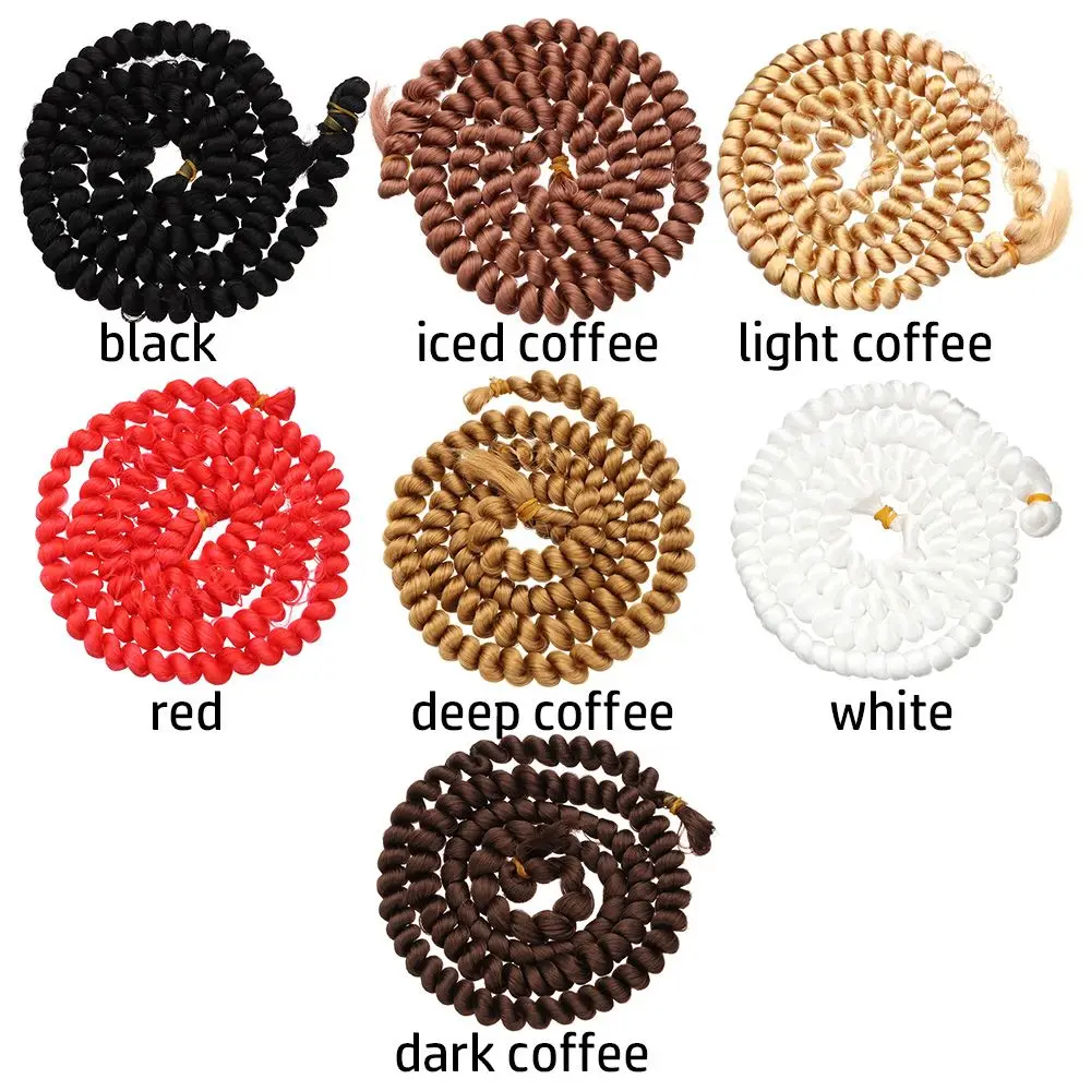 Screw Curly Hair for BJD Dolls High-Temperature Material Resistant Fiber Wig Hair Wefts 1/6 1/4 1/3 1/12 Doll Accessories