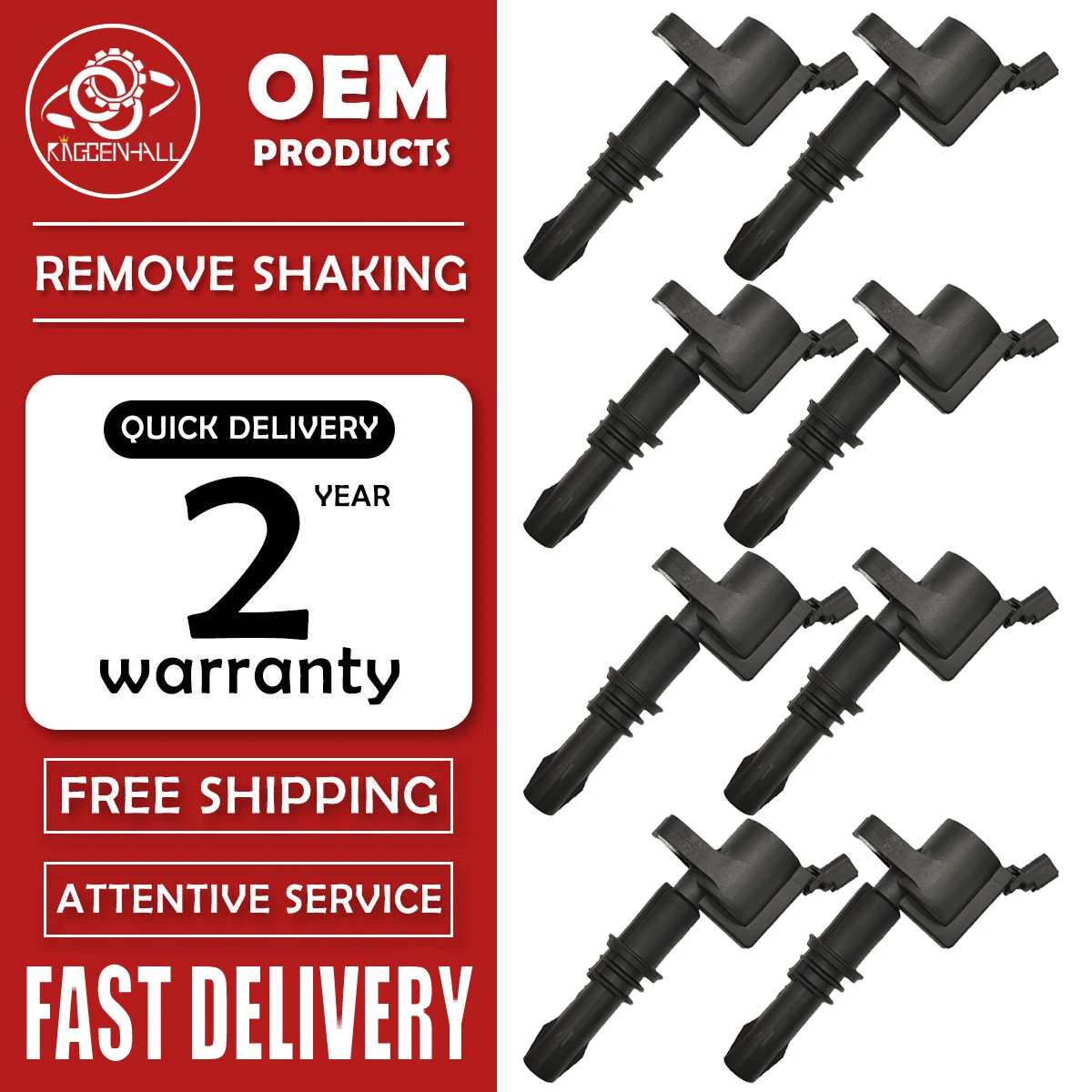 

1-8PCS DG511 Ignition Coil for Ford Expedition Explorer Mustang F150 F-150 F250 For Lincoln Mercury 4.6L 5.4L 6.8L V8 Assembly