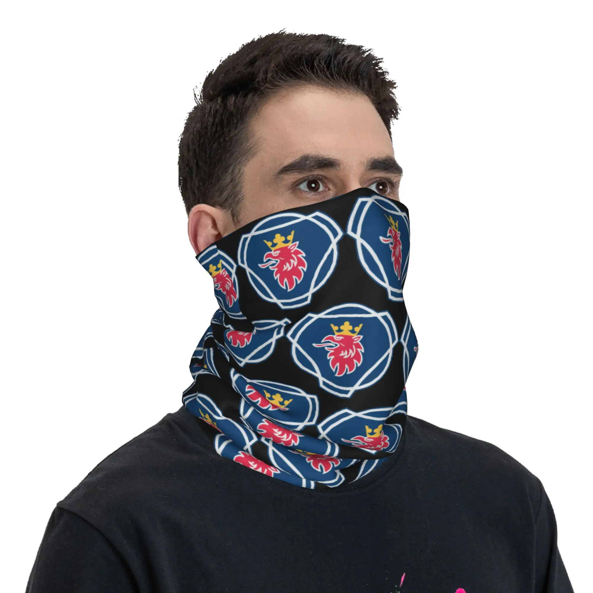 Swedish Saabs Scanias Bandana Neck Gaiter Windproof Face Scarf Cover Men Women Heavy Lorries Headwear Tube Balaclava