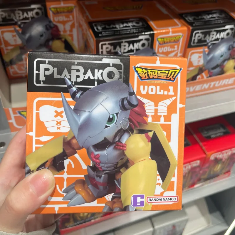 本物の Qmsv ミニ Plabako デジモンアドベンチャーブラインドボックス