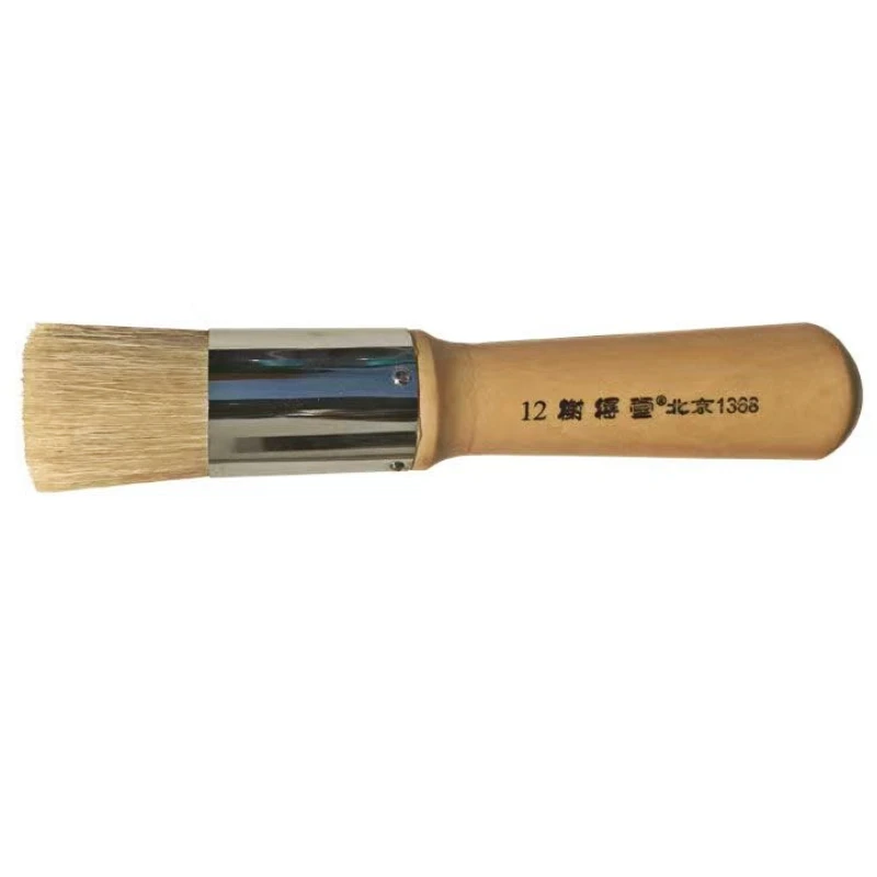 Bristles Oil Painting Brush Round Wooden Professional Acrylic Oil Painting Brush Hard Bristles Pinceaux Peinture Art Supplies