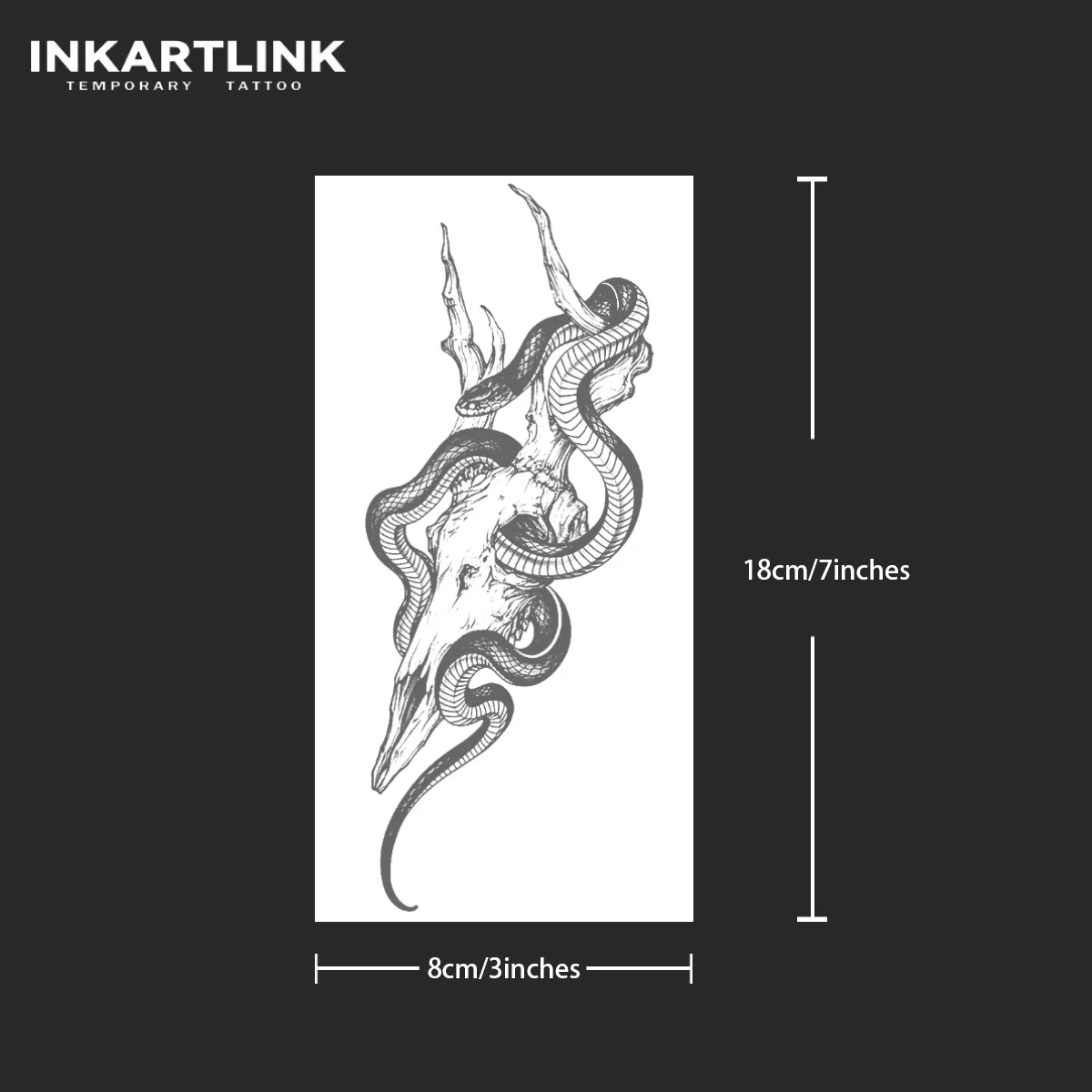 Snake Temporary Tattoo Sticker Waterproof Magic Tattoo Lasts To 15 Days Fake Tattoo Semi Permanent Tattoo
