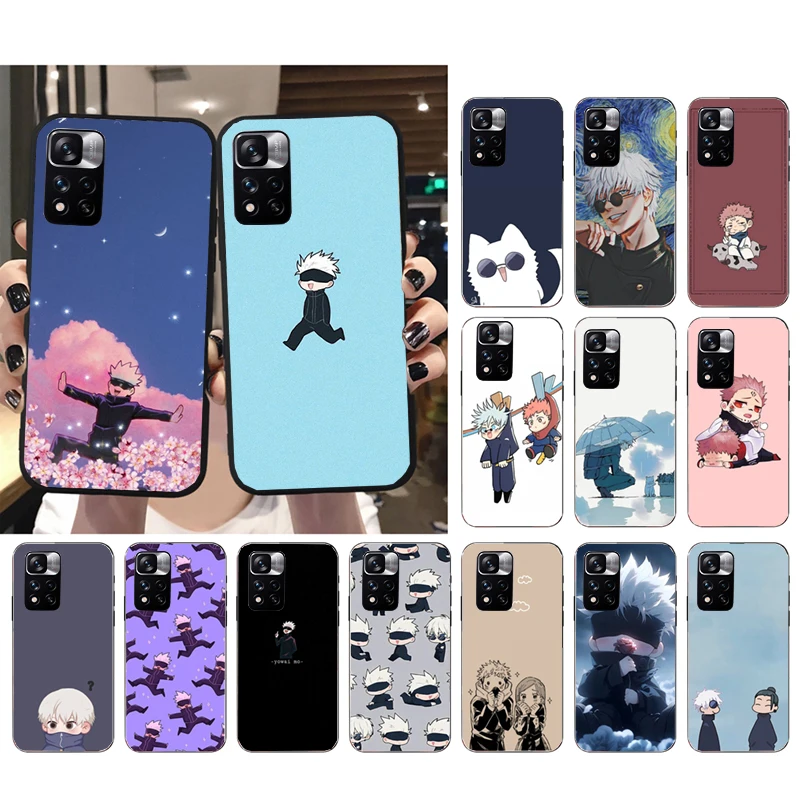 

Satoru Gojo Jujutsu Kaisen Phone Case For Xiaomi Redmi Note 12 Pro 11S 11 10 Pro 10S 12R 12S 12 ProPlus Redmi 10 9C