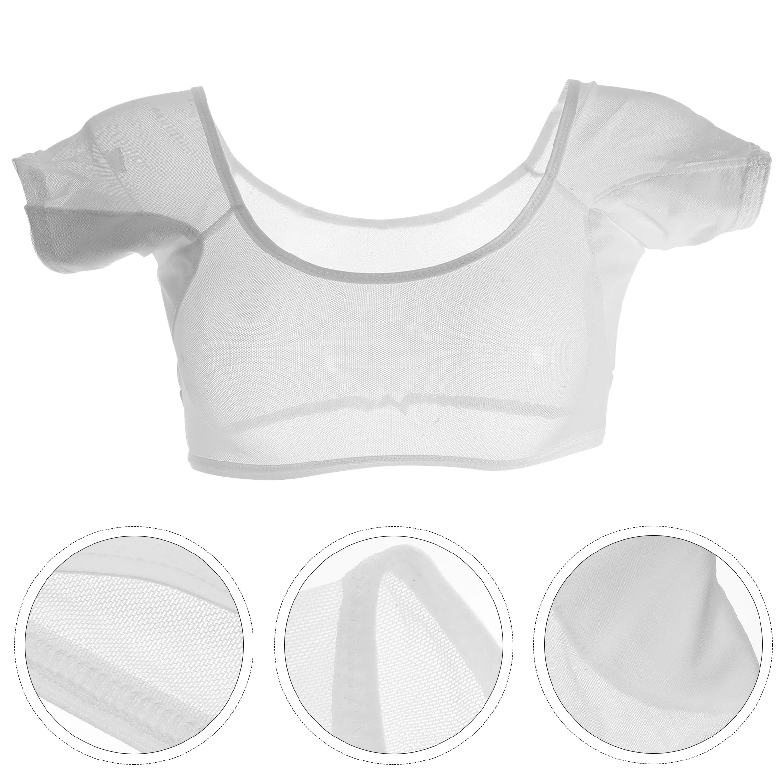 Lingerie Mesh Sweatshirt Underarm Vest Underwear Girl Washable Sweat-proof White Protector Miss